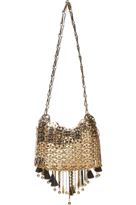 Paco Rabanne Shoulder Bags for Women Paco Rabanne Iconic Gold 1969 Nano Shoulder Bag