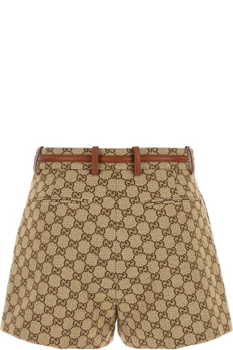 Gucci Pants & Shorts for Women Gucci Gg Supreme Fabric Shorts