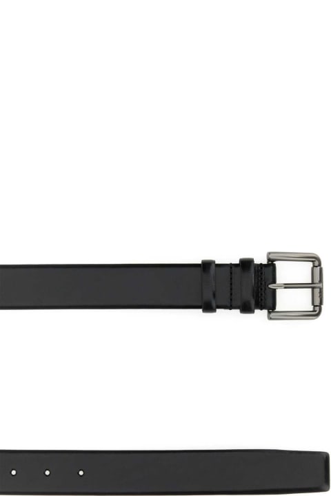 Belts for Women Max Mara Black Leather Belt