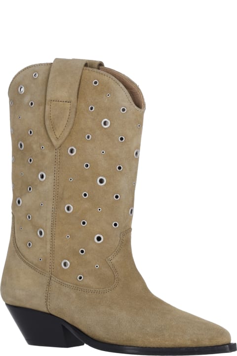 ウィメンズ ブーツ Isabel Marant Western Boots With Studs In Suede