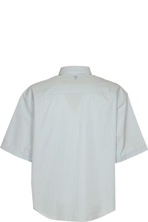 メンズ新着アイテム Ami Alexandre Mattiussi Boxy Fit Striped Shirt