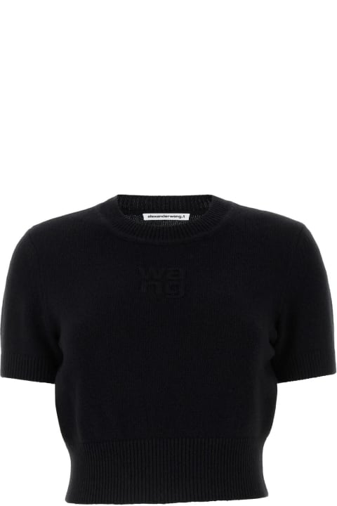 Alexander Wang Sweaters for Women Alexander Wang Black Cotton Blend Sweater