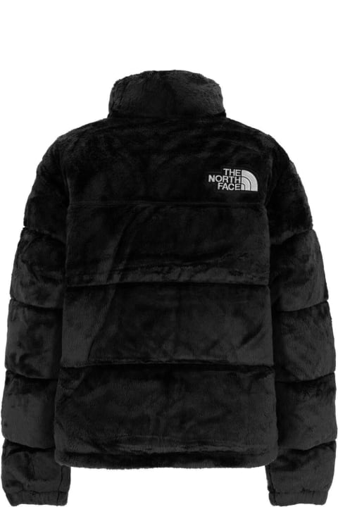 The North Face for Women The North Face Logo Embroidered Funnel-neck Jacket