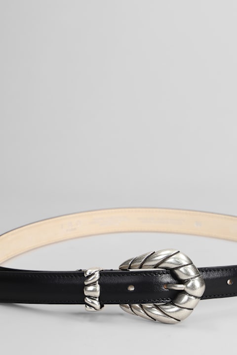 IRO Accessories for Women IRO Embella Baby Belts In Black Leather