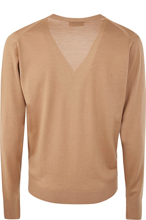 John Smedley Sweaters for Men John Smedley Bryn Long Sleeves V Neck Fashioned Cardigan