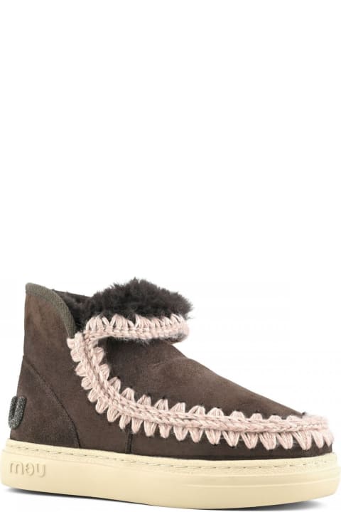 Mou Sneakers for Women Mou Eskimo Sneaker Bold In Brown Leather
