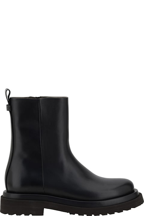 Homeware Brunello Cucinelli Leather Ankle Boots