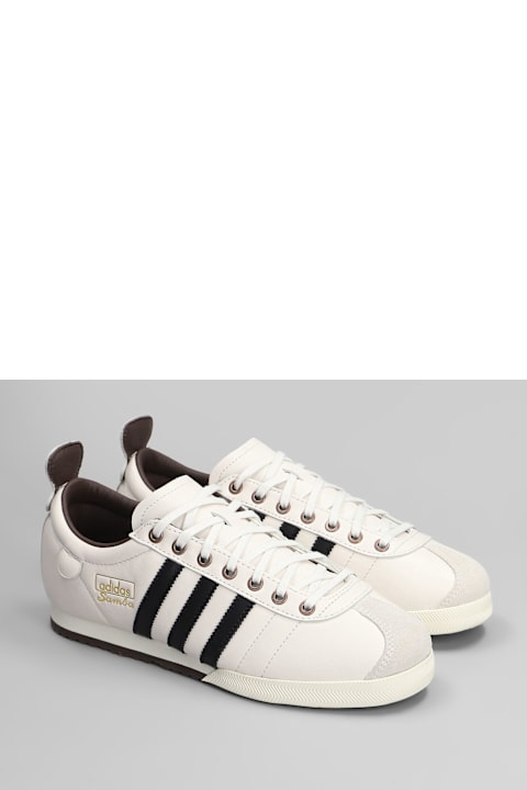 Adidas for Men Adidas Samba 62 Sneakers In White Leather