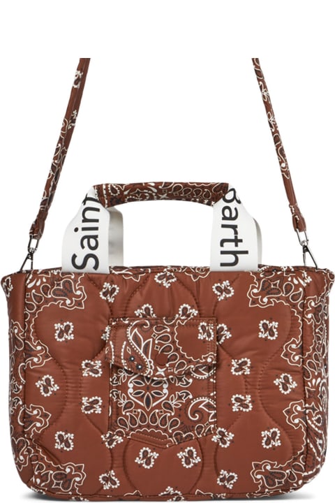 Homeware MC2 Saint Barth Puffer Handbag With Bandanna Print