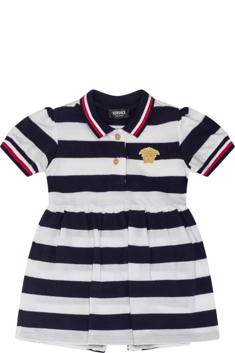 Fashion for Baby Girls Versace Nautical Stripe Romper