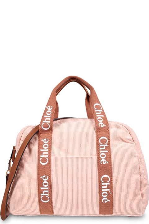Chloé for Kids Chloé Pink Changing Bag For Baby Girl With Logob