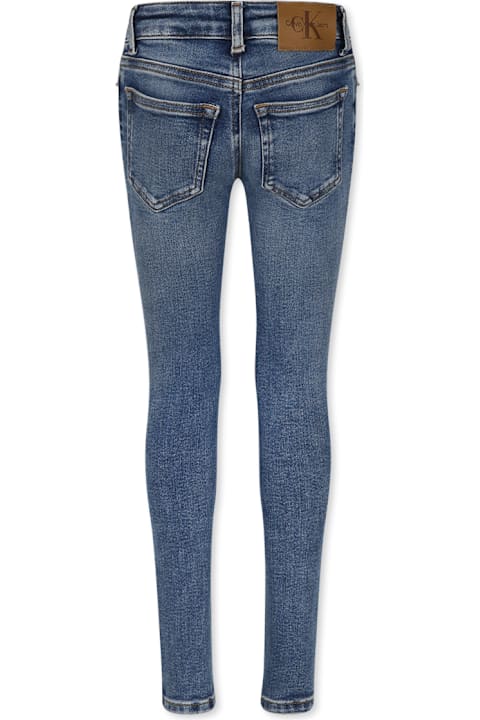 Calvin Klein for Kids Calvin Klein Blue Jeans For Girl With Logo