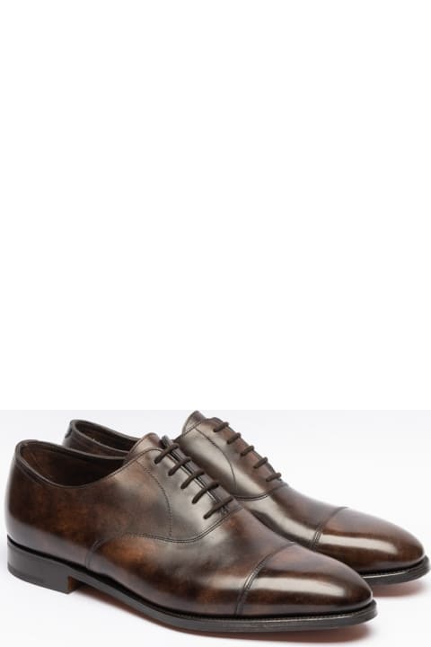 John Lobb Shoes for Men John Lobb City Ii Dark Brown Museum Calf Oxford Shoe (fitting E)