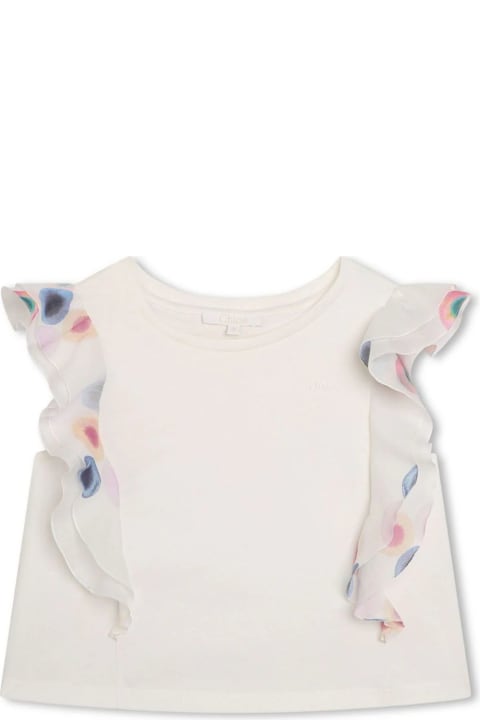 Chloé T-Shirts & Polo Shirts for Girls Chloé Chlo Ids T-shirts And Polos White