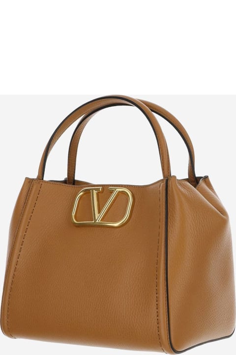 ウィメンズ新着アイテム Valentino Garavani Alltime Medium Handbag In Garnet Calfskin