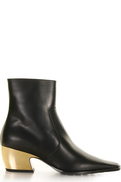 Texan Boot With Gold-finished Heel