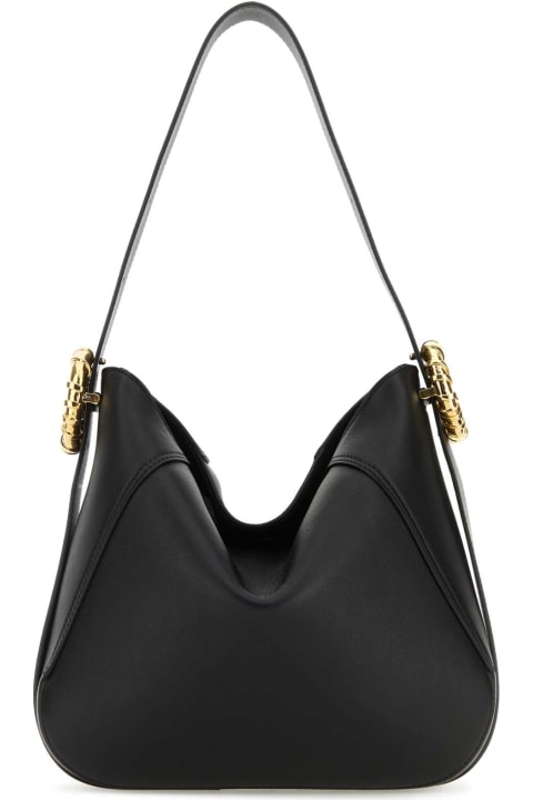Lanvin for Women Lanvin Black Leather Melodie Shoulder Bag