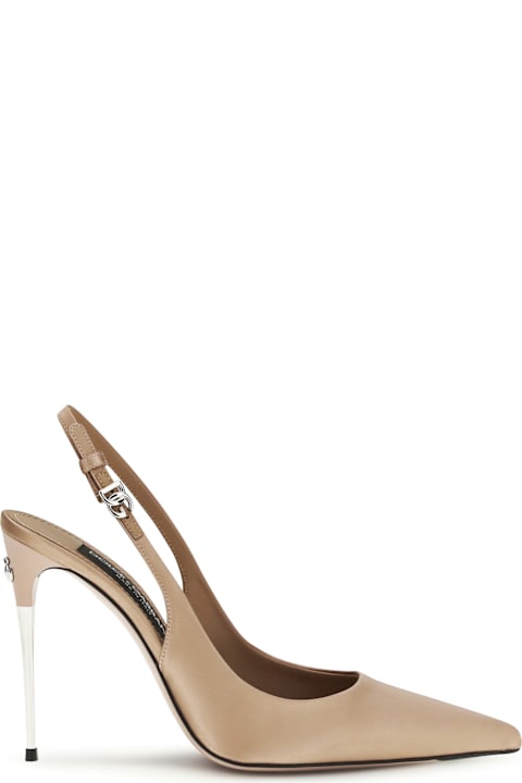 Dolce & Gabbana Satin Slingback Pumps