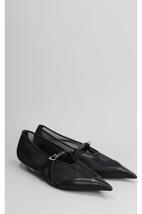 Mugler for Women Mugler Ballet Flats In Black Polyamide