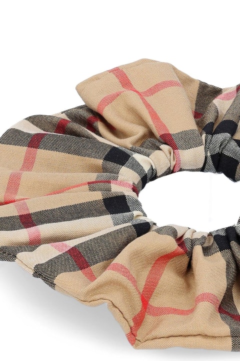 Accessories & Gifts for Boys Burberry Checked Ruched Scrunchie
