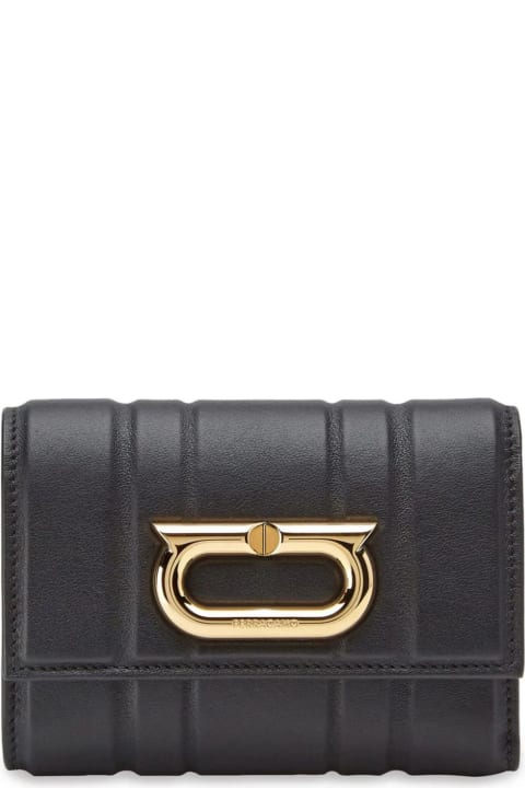 Ferragamo Wallets for Women Ferragamo Black Calf Leather Wallet