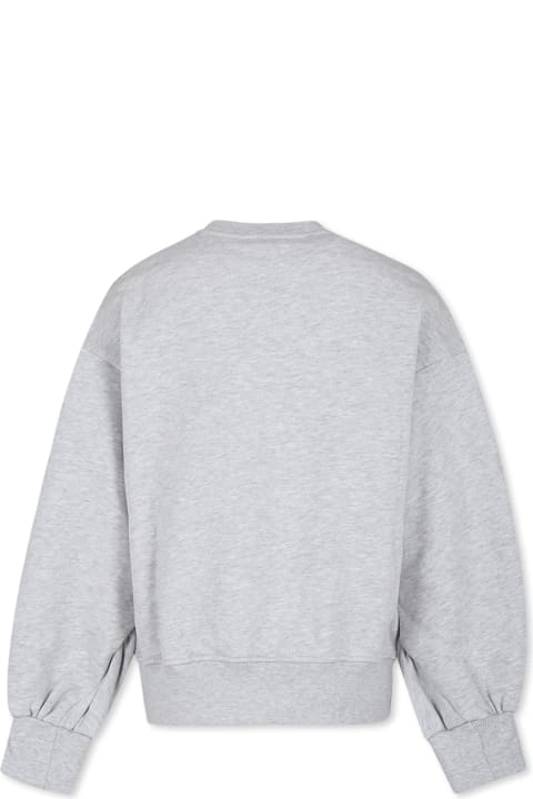 Homeware MSGM Grey Sweatshirt For Girl With Logo