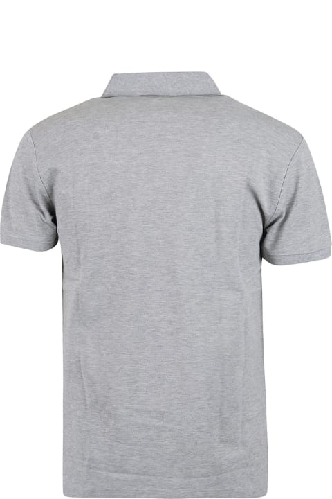Ralph Lauren Shirts for Men Ralph Lauren Grey Slim Fit Polo Shirt With Contrasting Pony