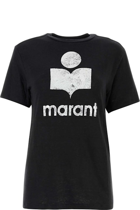 Marant Étoile Black Linen Zewel T-shirt
