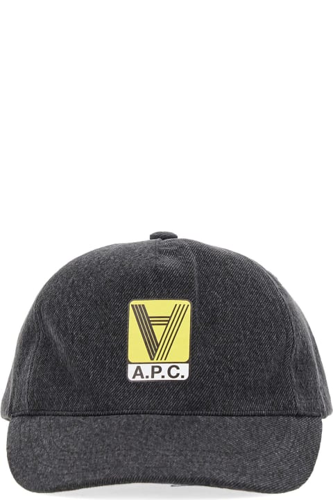 メンズ 帽子 A.P.C. Baseball Hat With Logo