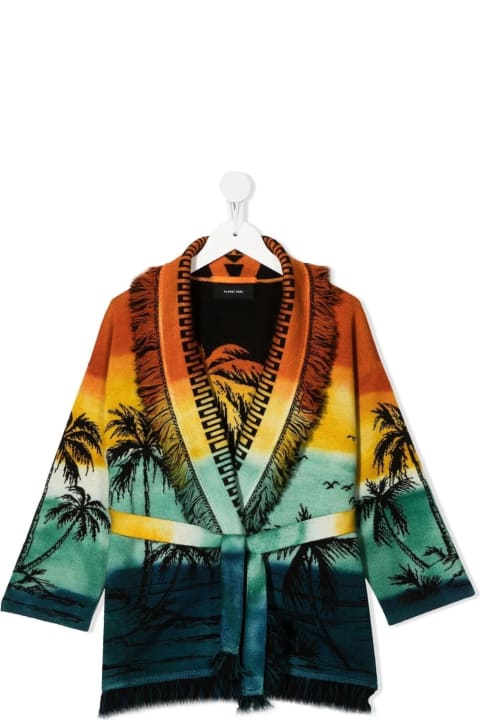 Alanui Sweaters & Sweatshirts for Girls Alanui Kids Paradise Island Icon Cardigan