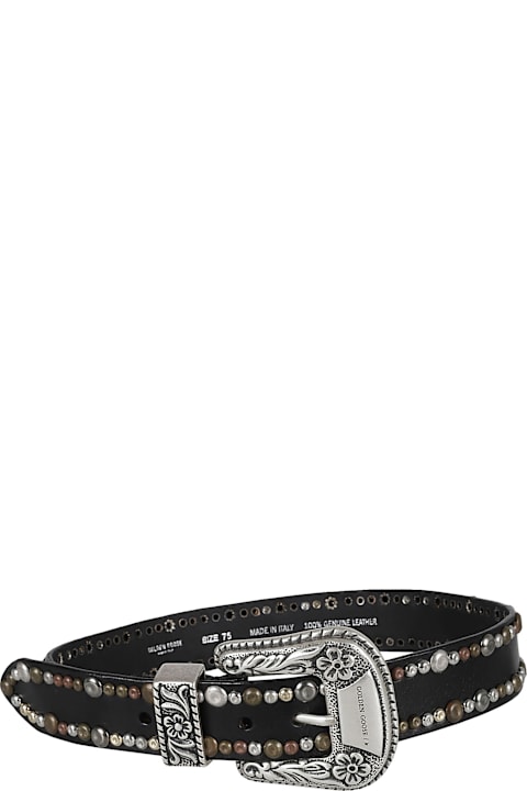 Golden Goose Accessories for Women Golden Goose Black Leather Belt