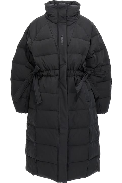 Ganni for Women Ganni 'tech Seersucker Puffer' Down Jacket