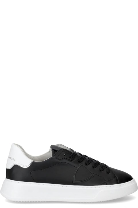 Philippe Model Sneakers for Men Philippe Model Temple Low-top Sneakers Black And White