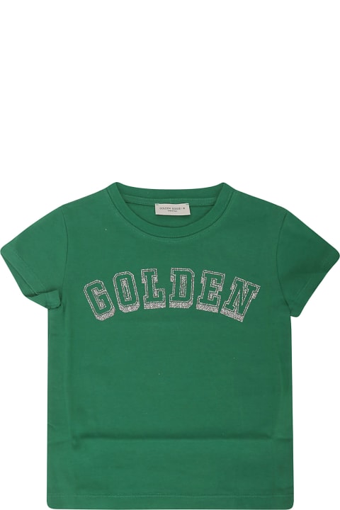 Golden Goose for Kids Golden Goose Journey/ Girl's T-shirt/ Cotton Jersey Golden G
