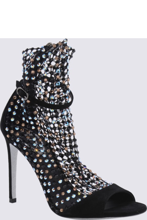Fashion for Women René Caovilla Black Suede Sandals