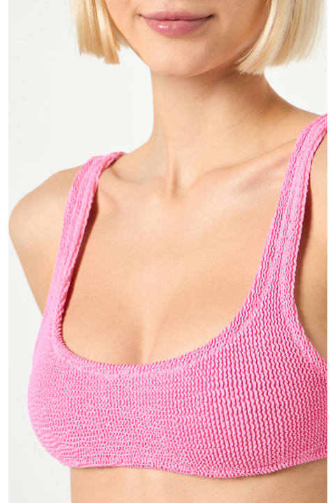 MC2 Saint Barth Underwear & Nightwear for Women MC2 Saint Barth Woman Pink Crinkle Bralette Swimsuit