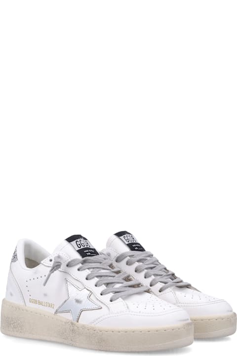 Golden Goose for Women Golden Goose 'ball Star' White Leather Sneakers