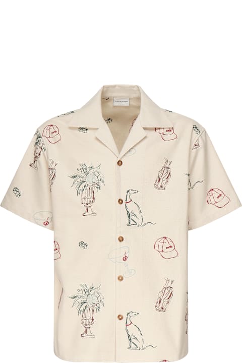 Drôle de Monsieur Clothing for Men Drôle de Monsieur Brodée Country Club Shirt