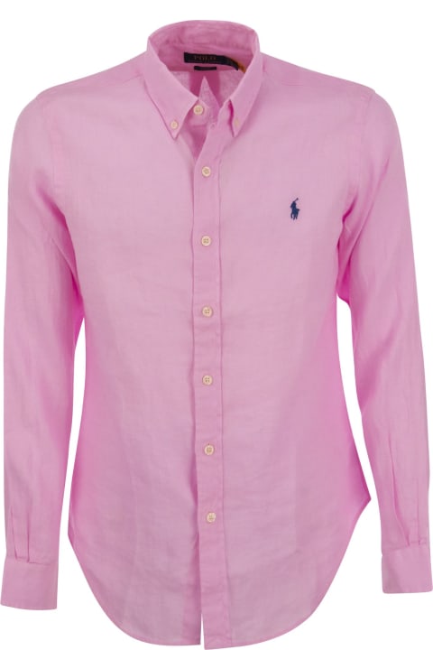 أدوات منزلية Polo Ralph Lauren Slim Fit Linen Shirt