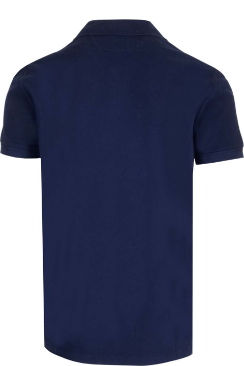 Topwear for Men Tom Ford Navy Blue Cotton Polo Shirt