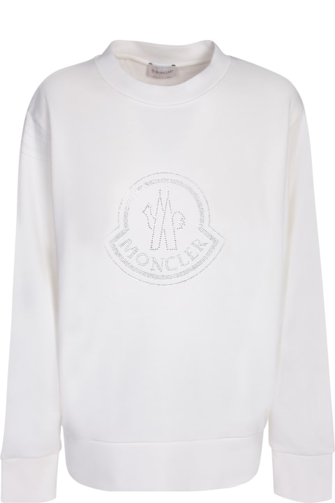 Moncler Clothing for Women Moncler Rhinestone Logo Sweatshirt