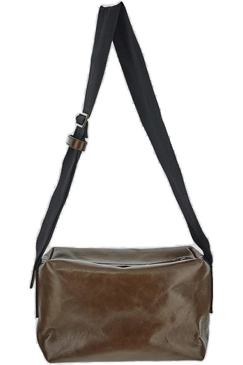 Uma Wang Bags for Women Uma Wang Buckle Detailed Zip-up Shoulder Bag