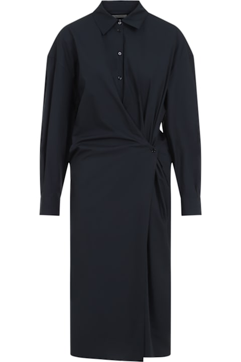 Lemaire for Women Lemaire Black Poplin Shirt Dress