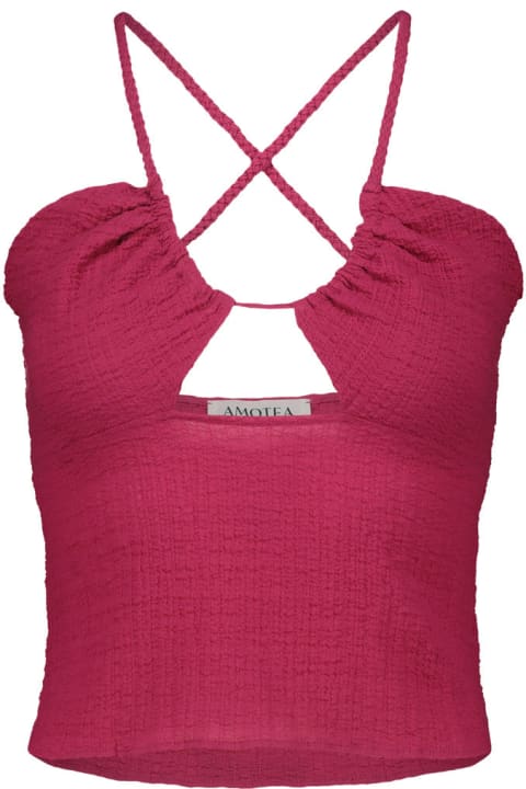 Amotea Underwear & Nightwear for Women Amotea Vanessa In Fucsia Cotton Gauze