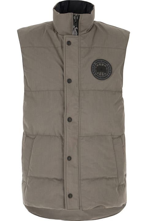 Canada Goose for Men Canada Goose Grey Cotton Blend Garson Sleeveless Down Jacket