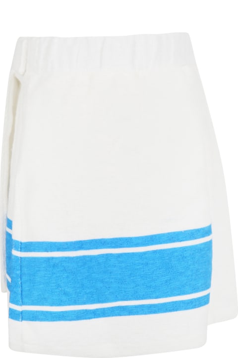 White Skirt For Girl With Logo
