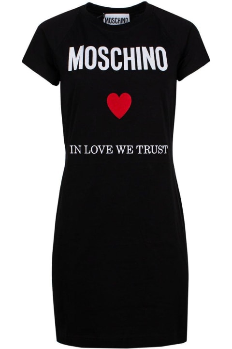 Moschino for Women Moschino Logo Embroidered T-shirt Dress