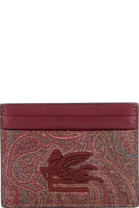 Wallets for Women Etro Paisley Card Holder