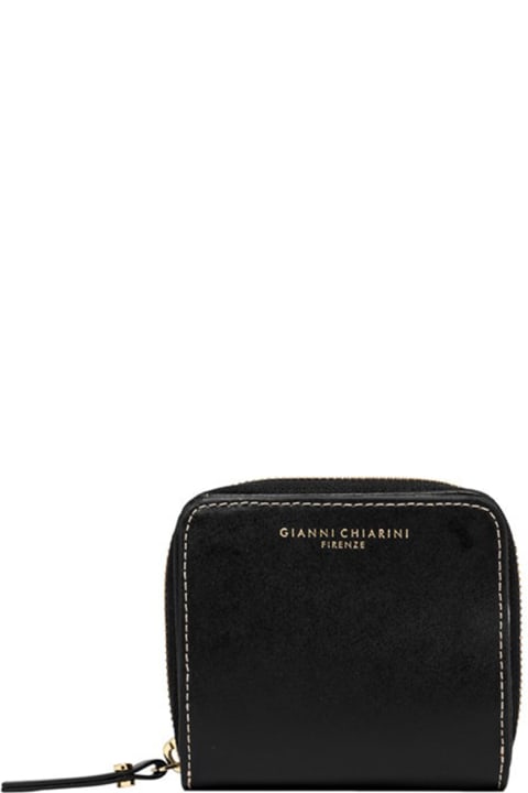 Gianni Chiarini Wallets for Women Gianni Chiarini Small Black Cowhide Wallet
