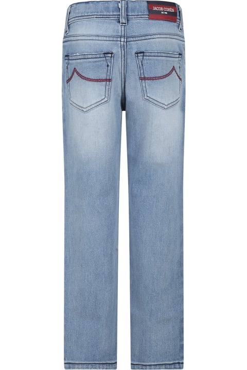 Blue Jeans For Boy With Logo